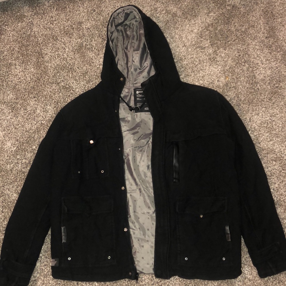 Matix Black Padded Jacket Medium - image 1